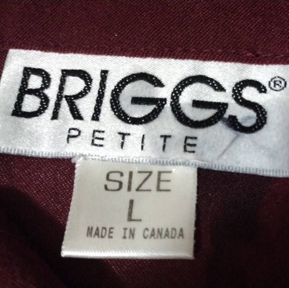 Briggs Blazer ButtonUp, Women Collar, light weight, Burgundy, L - Picture 2 of 8